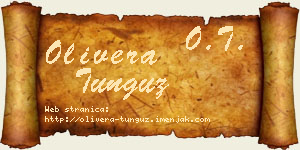 Olivera Tunguz vizit kartica